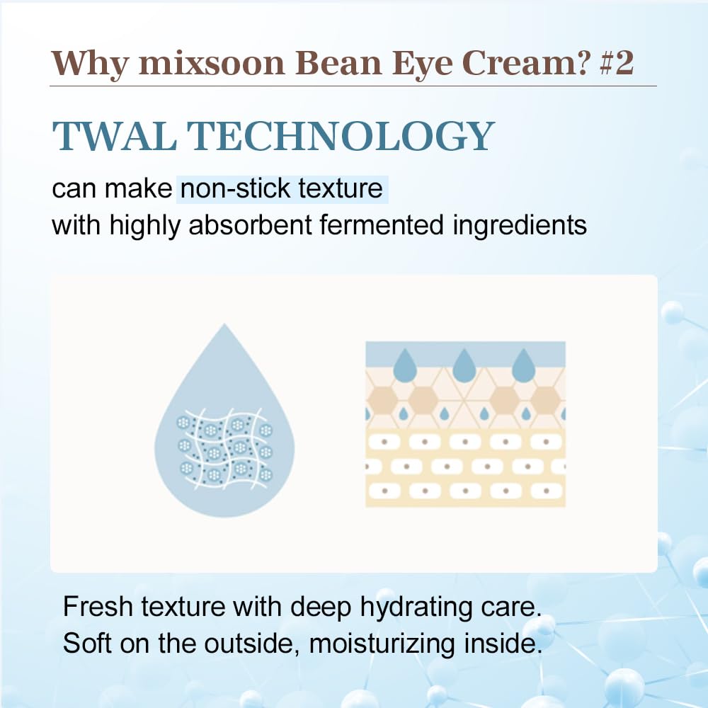 mixsoon Crema para ojos de frijoles \u2013 Nutritiva y reafirmante...