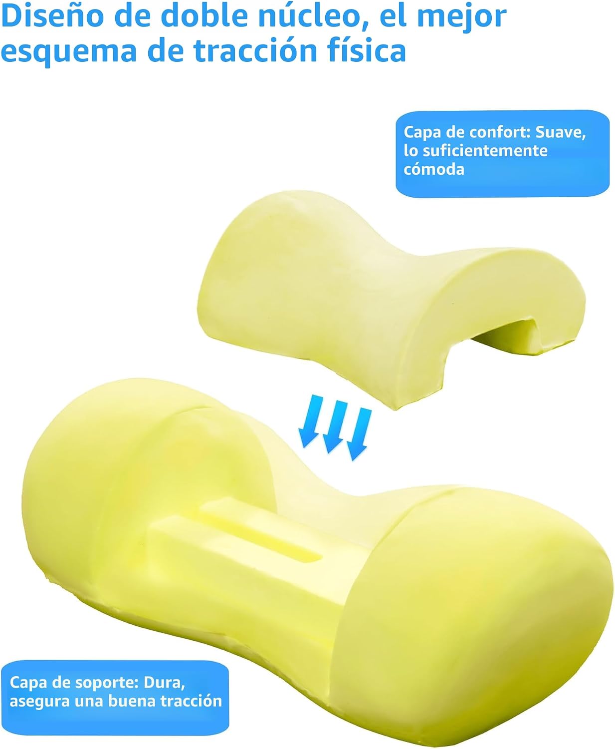 Bespilow Almohada de apoyo para el cuello, dispositivo de tracción...