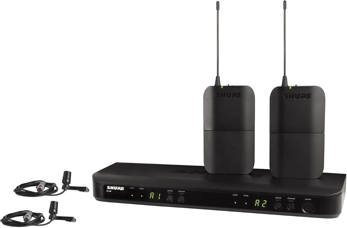 Shure BLX188\/CVL Sistema de audio dual Lavalier Banda J11 (596\u20...