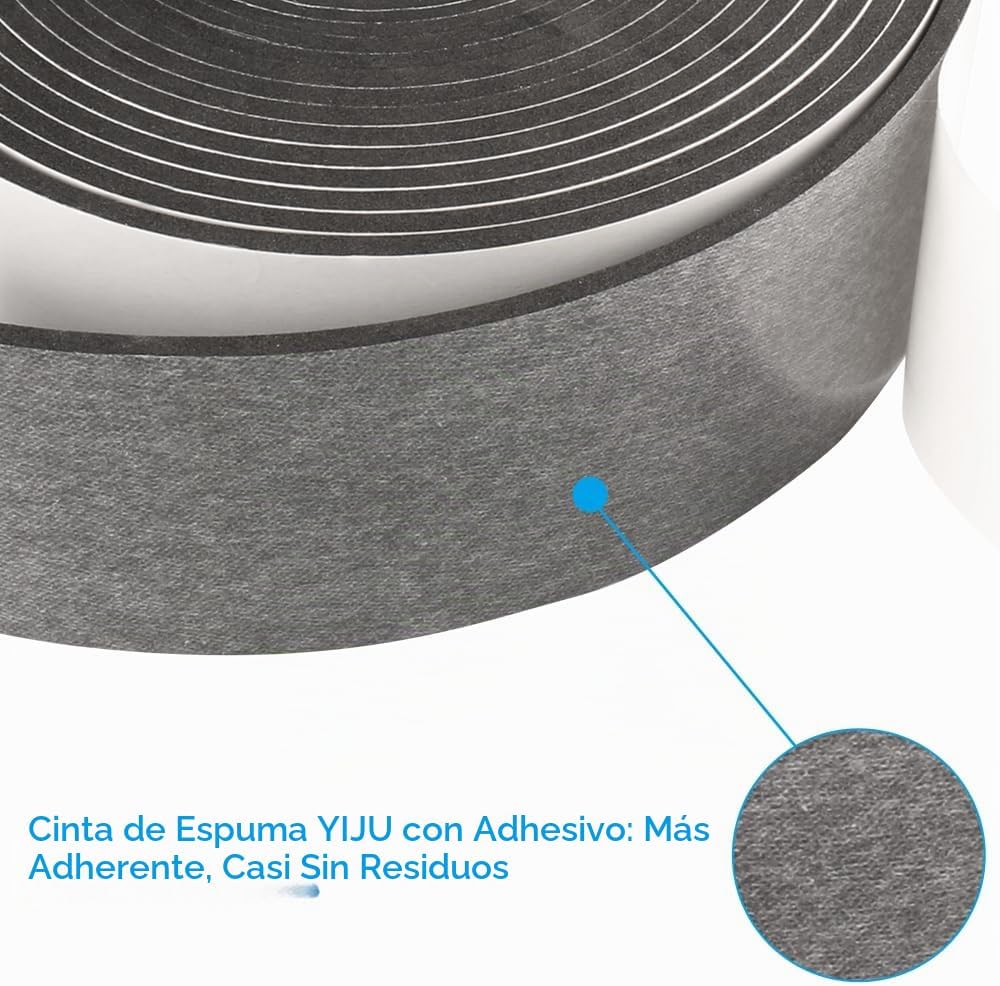 Cinta de Espuma de Alta Densidad, 2 Pulgadas de Ancho x 1\/8 Pulgad...