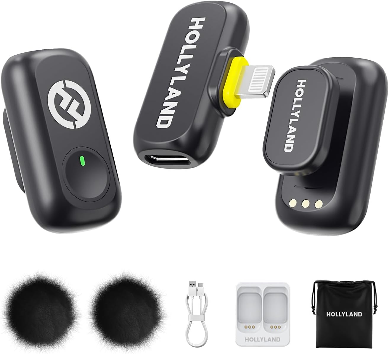 Hollyland Lark A1 Mini micrófono inalámbrico para iPhone 14\/13\/12...