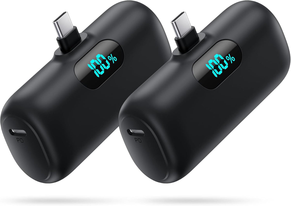 [Paquete de 2] Cargador portátil para iPhone 17\/16\/15, mini USB C...