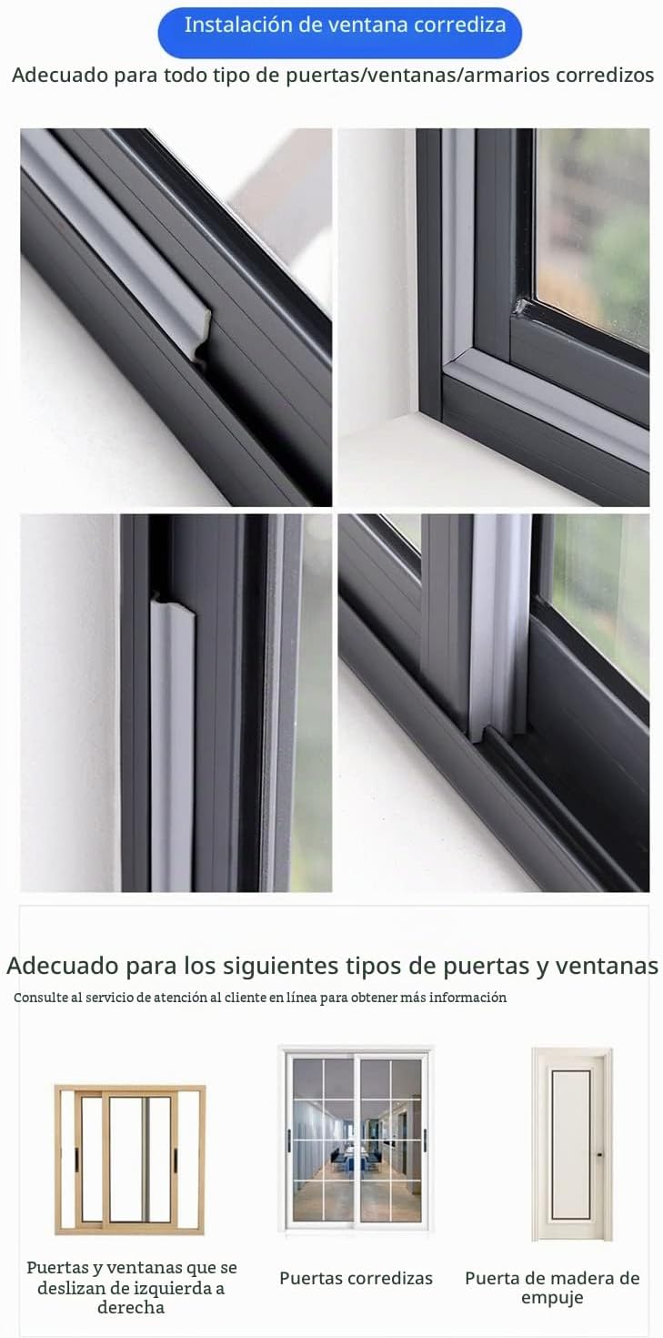 Tira de sellado autoadhesiva para huecos de ventanas de 80 pulgadas...