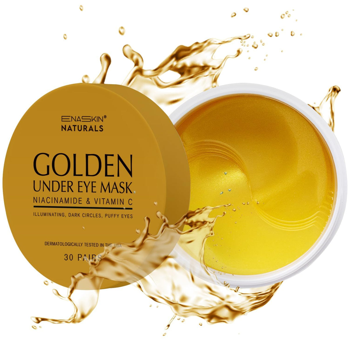 Enaskin Naturals - Parches para debajo de los ojos con círculos osc...