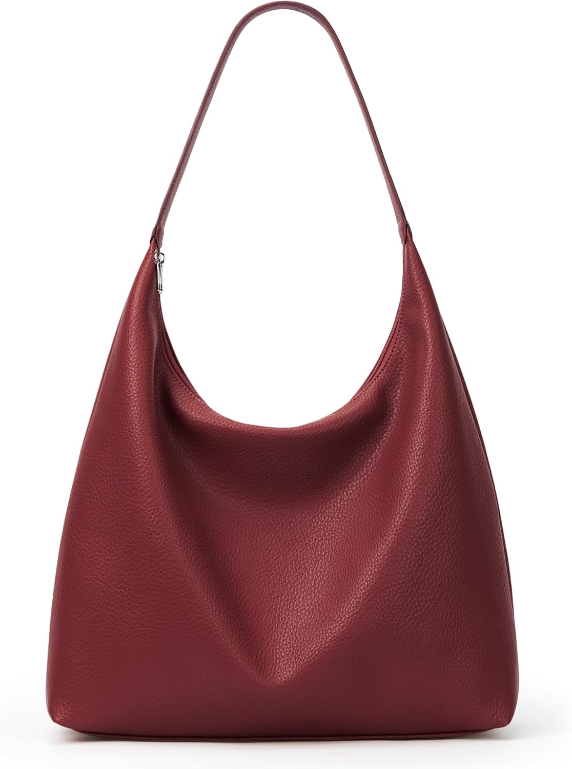 KALIDI Bolso de Mano Casual de Cuero Vegano Bolso Hobo con Cremalle...