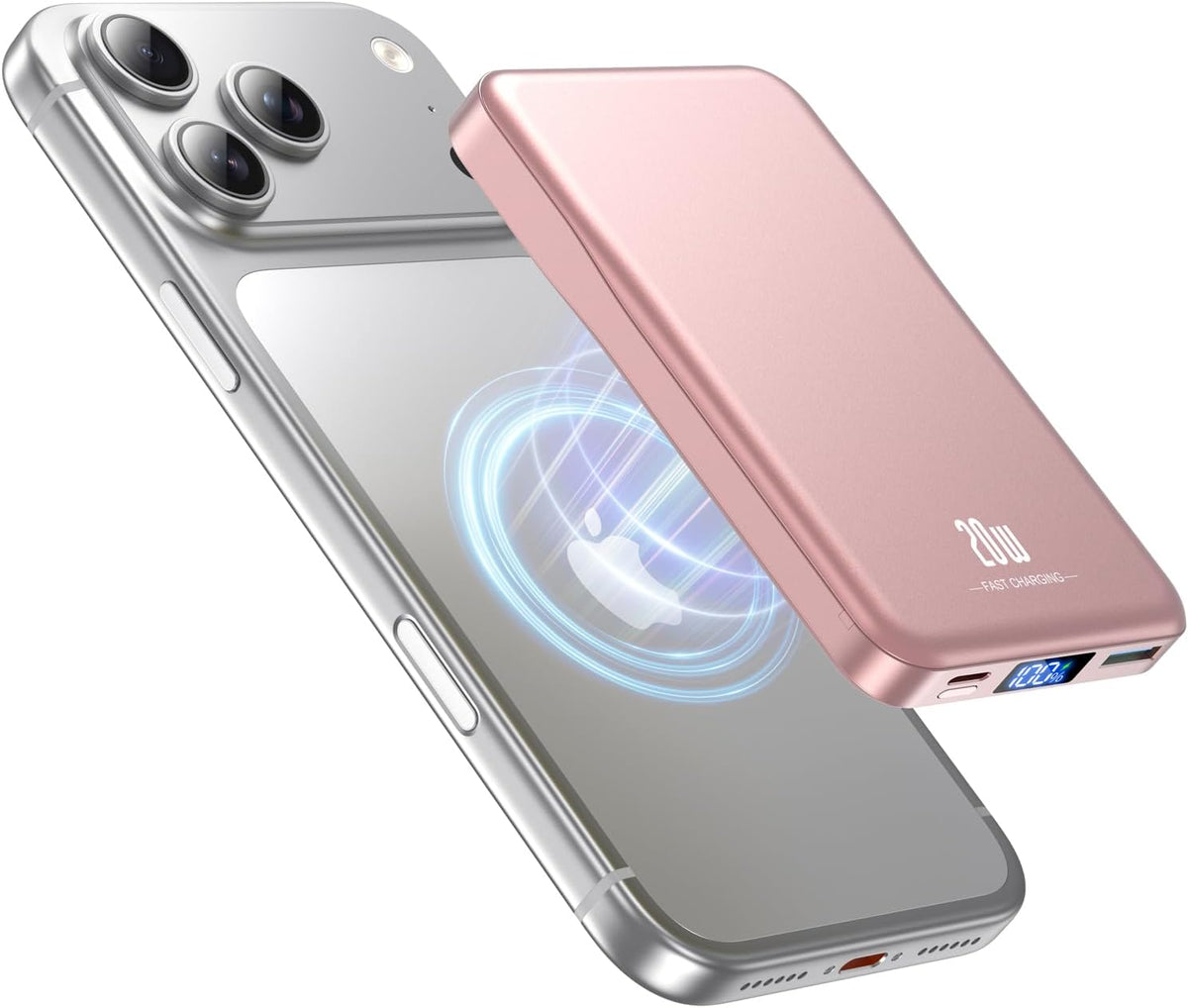 Cargador portátil magnético de 10000 mAh, carga rápida para batería...