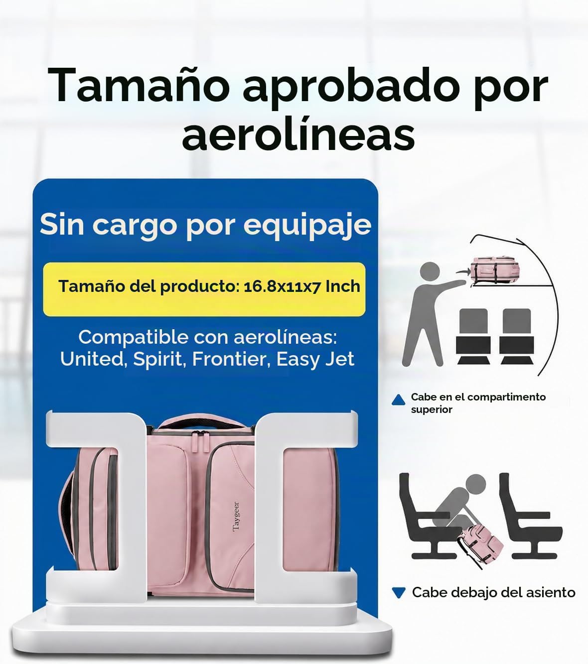 Taygeer Mochila de viaje para mujer, bolsa de artículos personales...