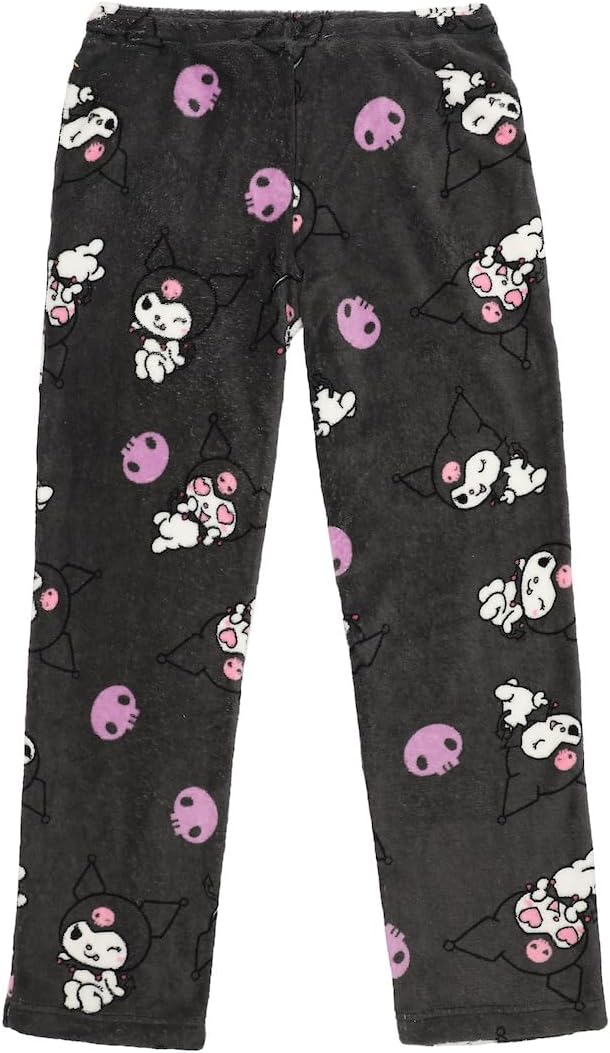 Kuromi - Pantalón de pijama de felpa para mujer