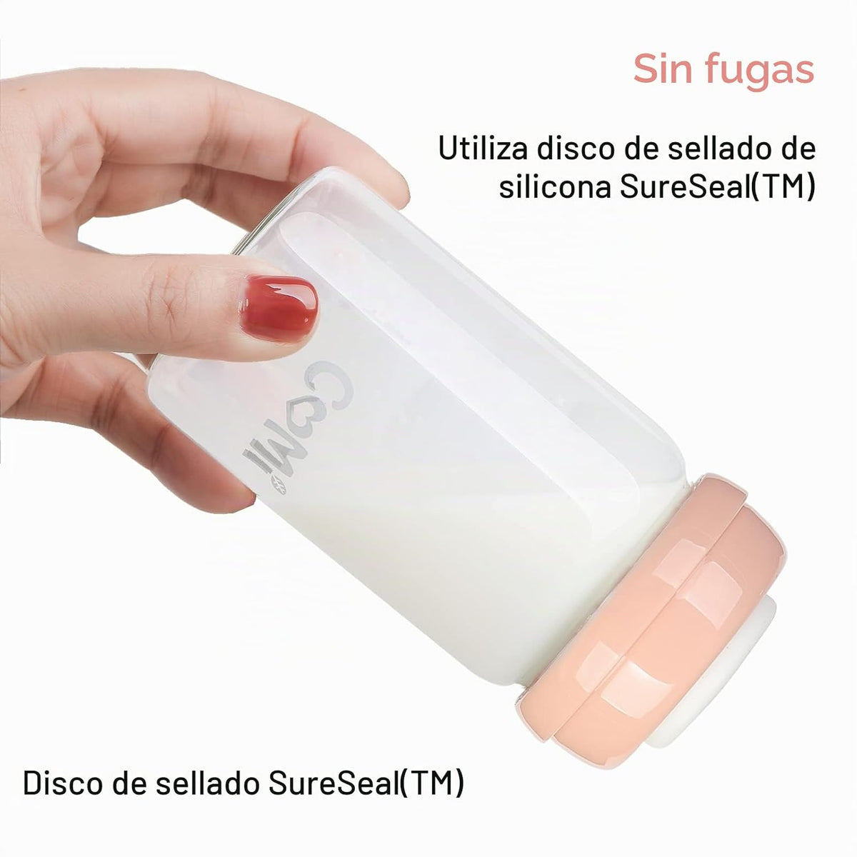 COMI Botellita de Vidrio de Boca Ancha para Recolección y Almacenam...