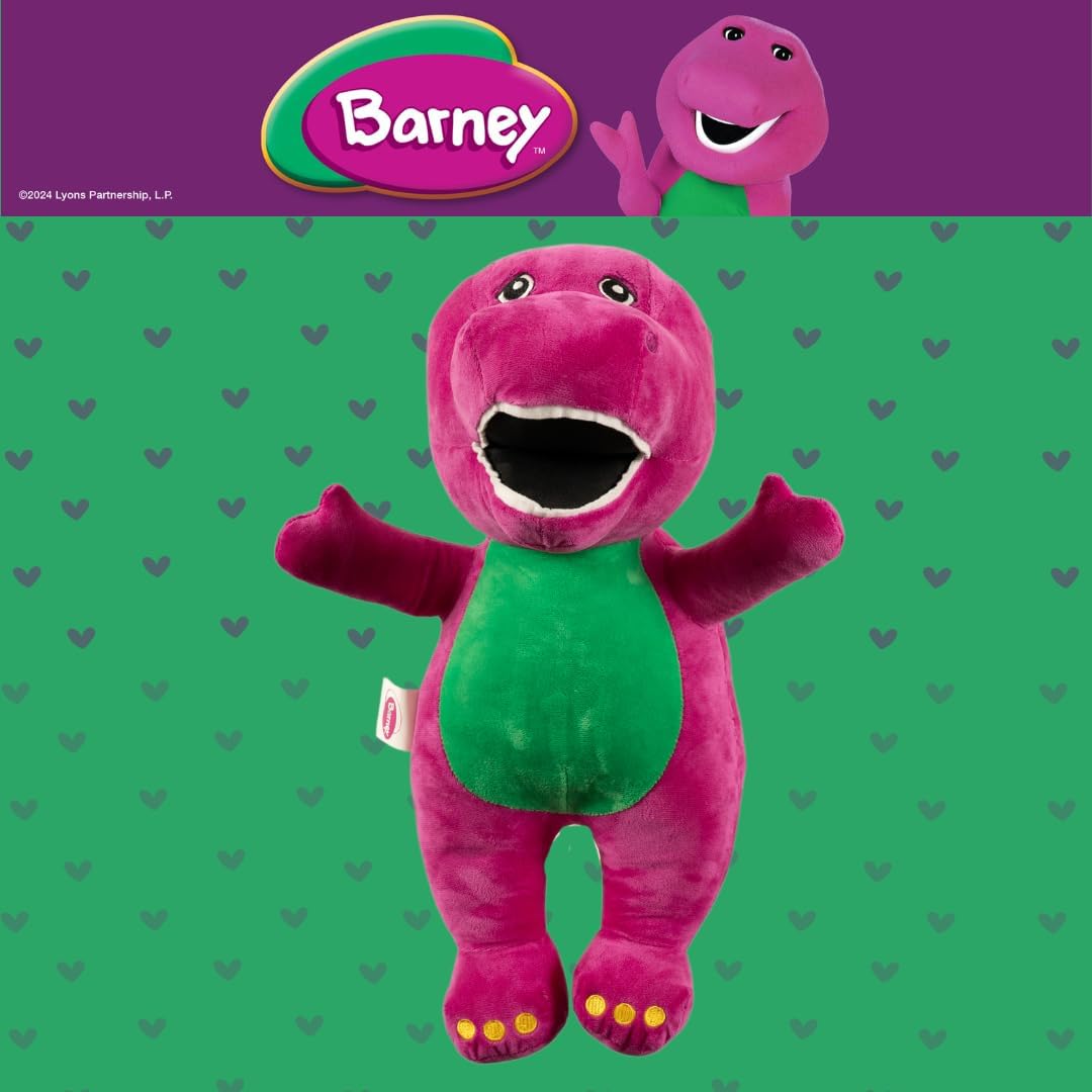 Collectibles Barney Classic Bedding - Almohada decorativa de felpa...