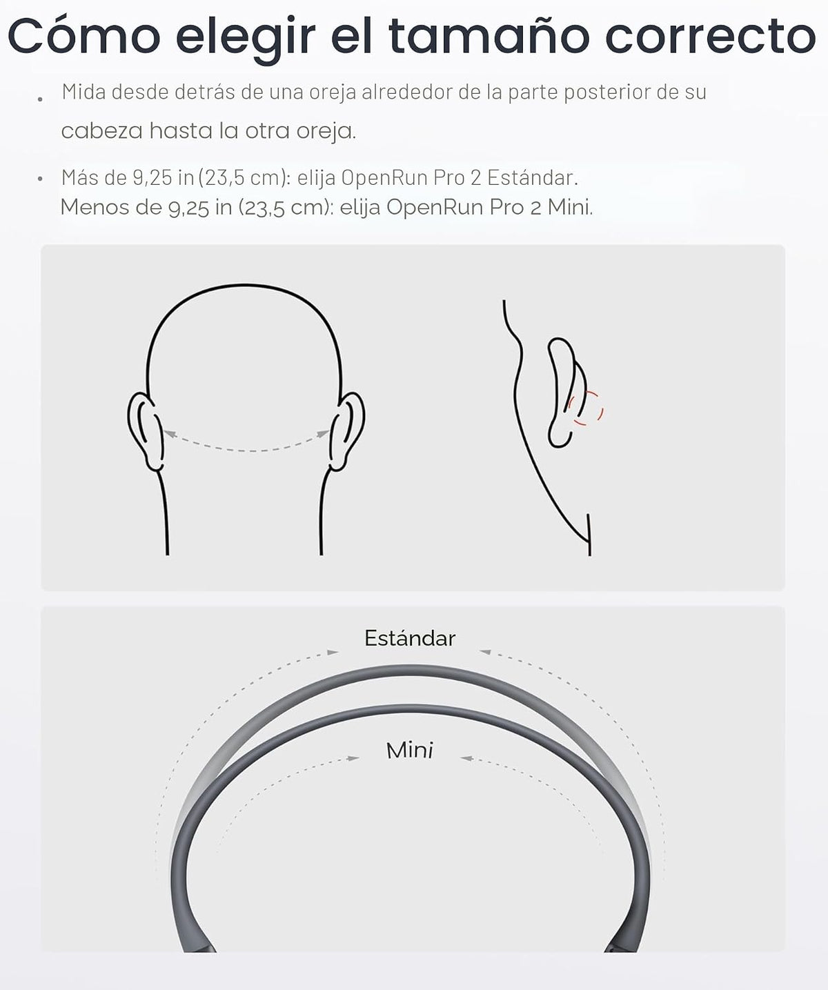 SHOKZ OpenRun Pro 2 Mini Auriculares de conducción ósea, oro rosa |...