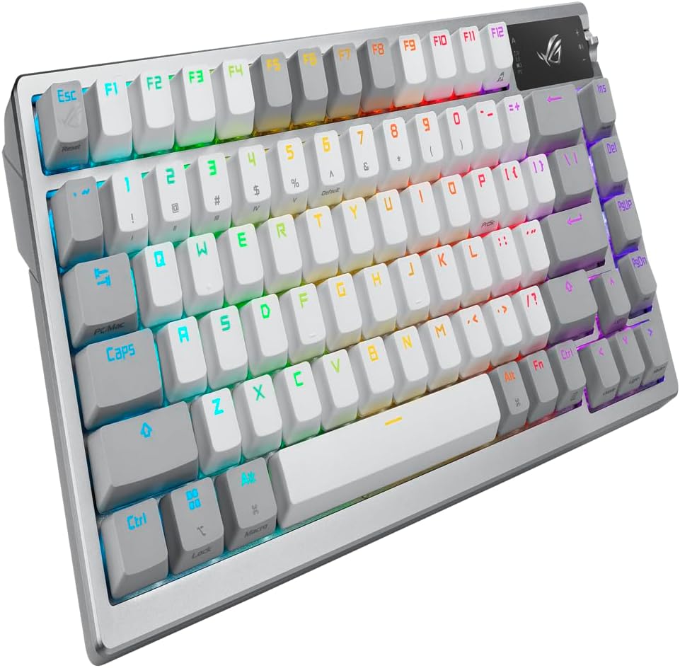 ASUS Teclado mecánico inalámbrico ROG Azoth para juegos, 75% TKL, c...