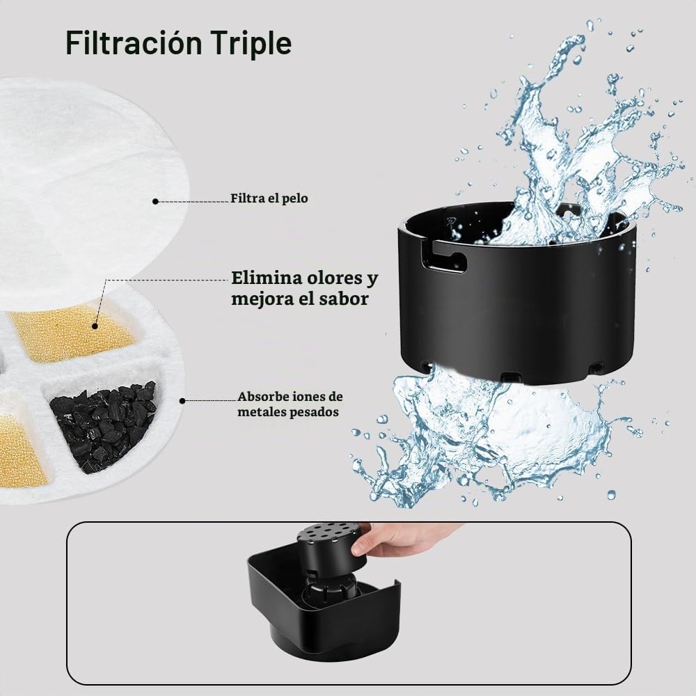 Marchul Dispensador de agua para perros de 2.3 galones, dispensador...