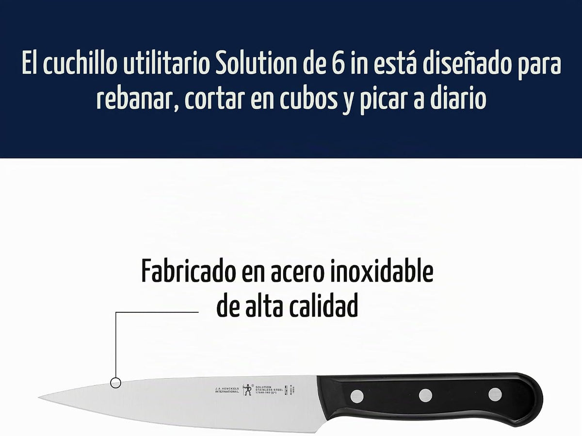 HENCKELS Solution - Cuchillo utilitario de 6 pulgadas