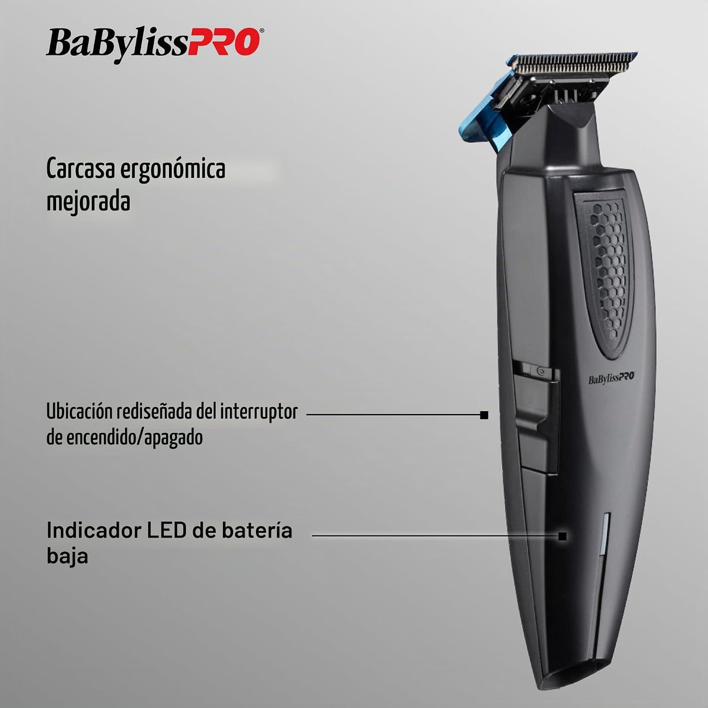 BaBylissPRO LithiumFX Cord\/Cortapelos ergonómicos de litio inalámb...