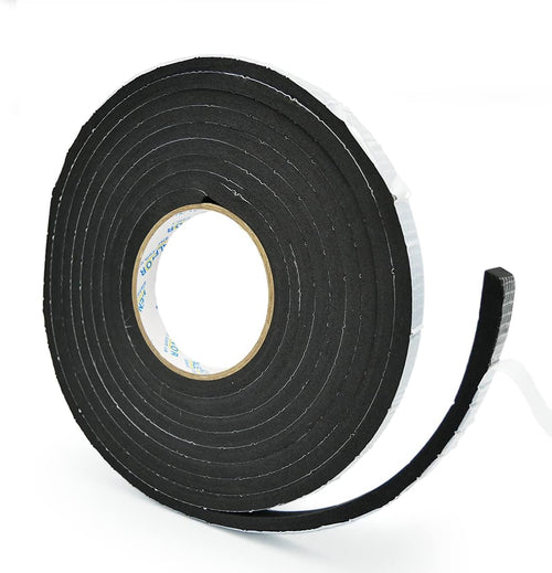Alenor EPDM Cinta aislante de espuma negra autoadhesiva de 2\/5 x 3...