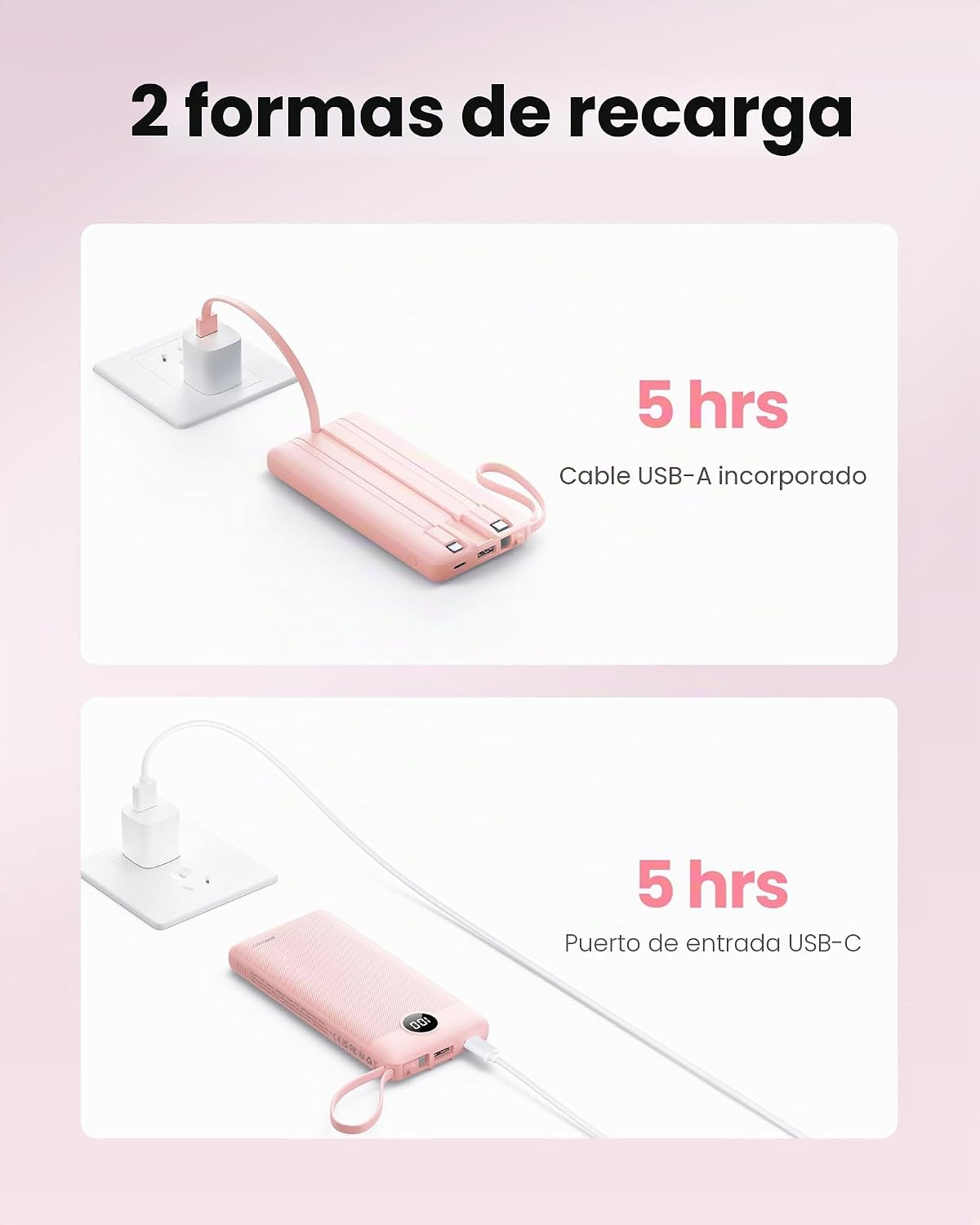 Coowisty Cargador de teléfono portátil, delgado 10000mAh Travel Ess...