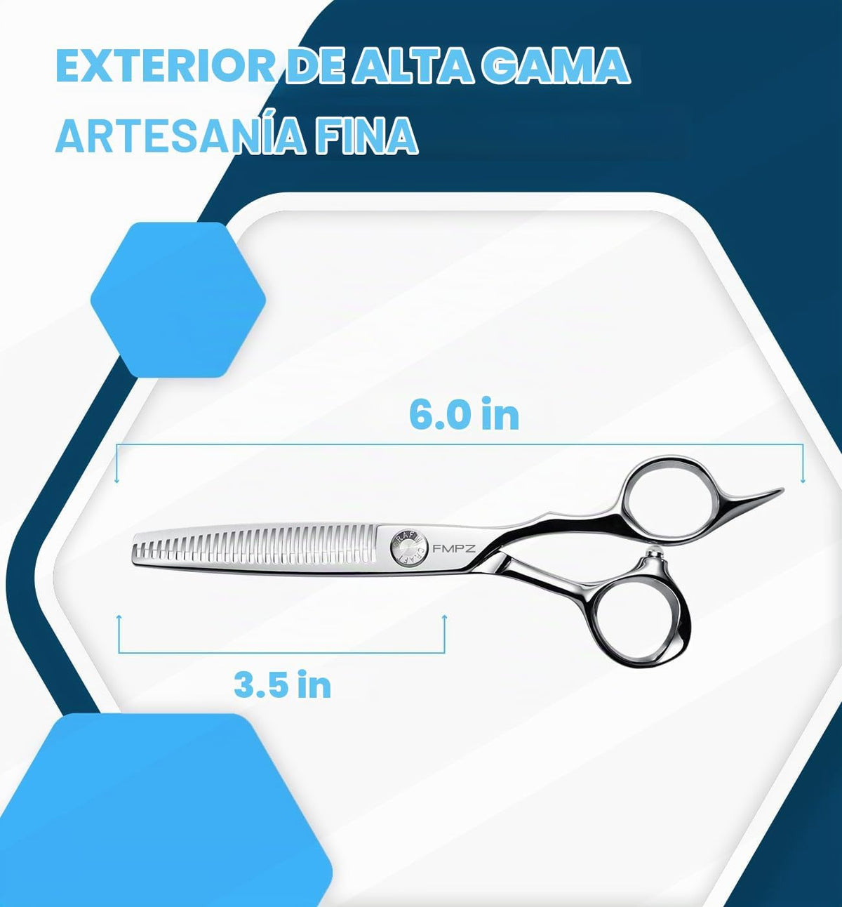 Tijeras profesionales para adelgazar el cabello, tijeras texturizan...
