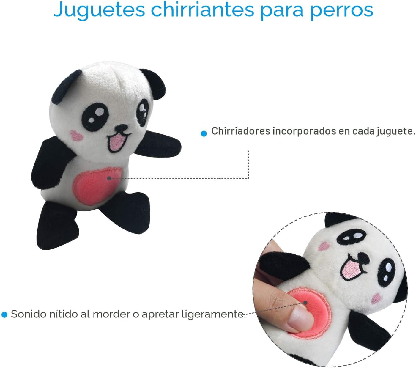 LEGEND SANDY Paquete de juguetes de peluche chirriantes para cachor...