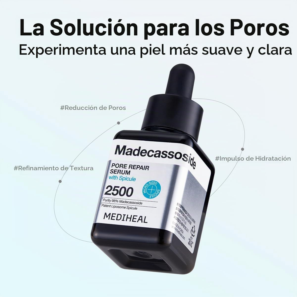 Mediheal Madecassoside - Suero reparador de poros de 1.35 onzas líq...