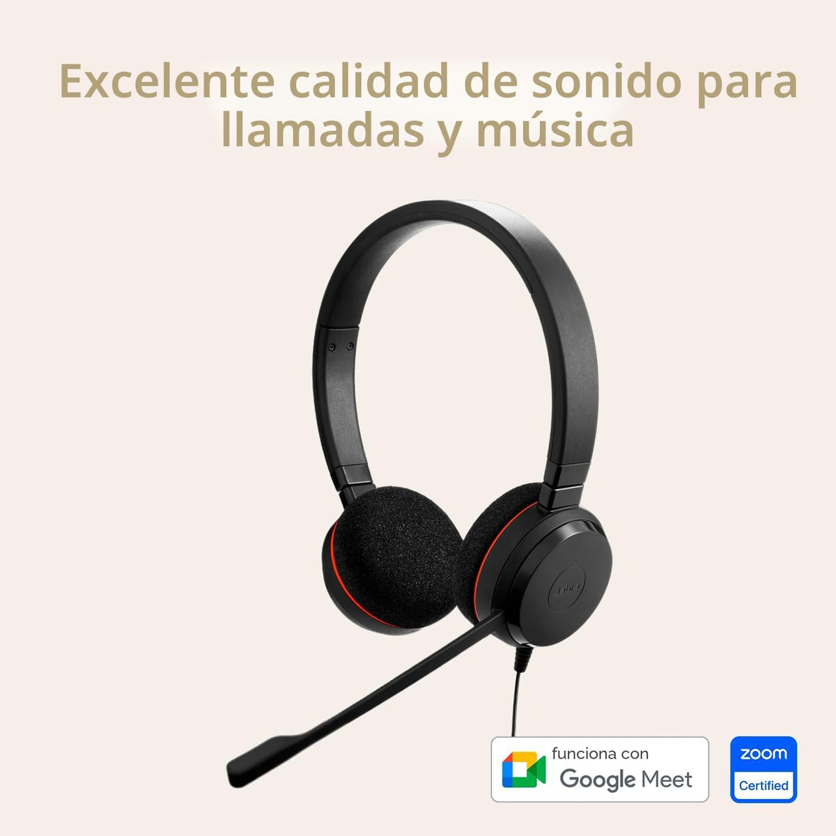Jabra Evolve 20 (edición 2025) Auriculares USB con cable y micrófon...