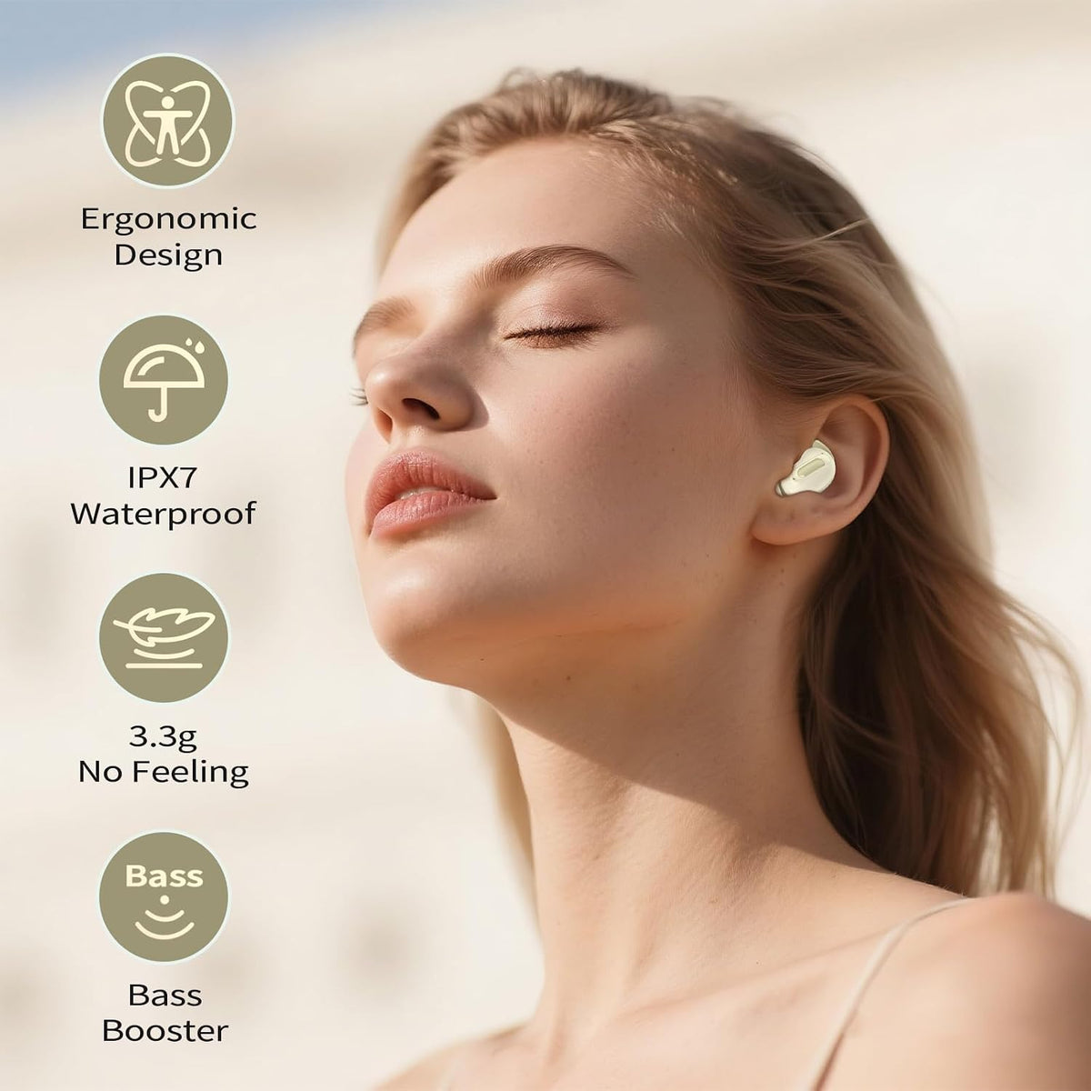 VEKJ Auriculares para dormir 2026 con Bluetooth de 5.4 pulgadas con...