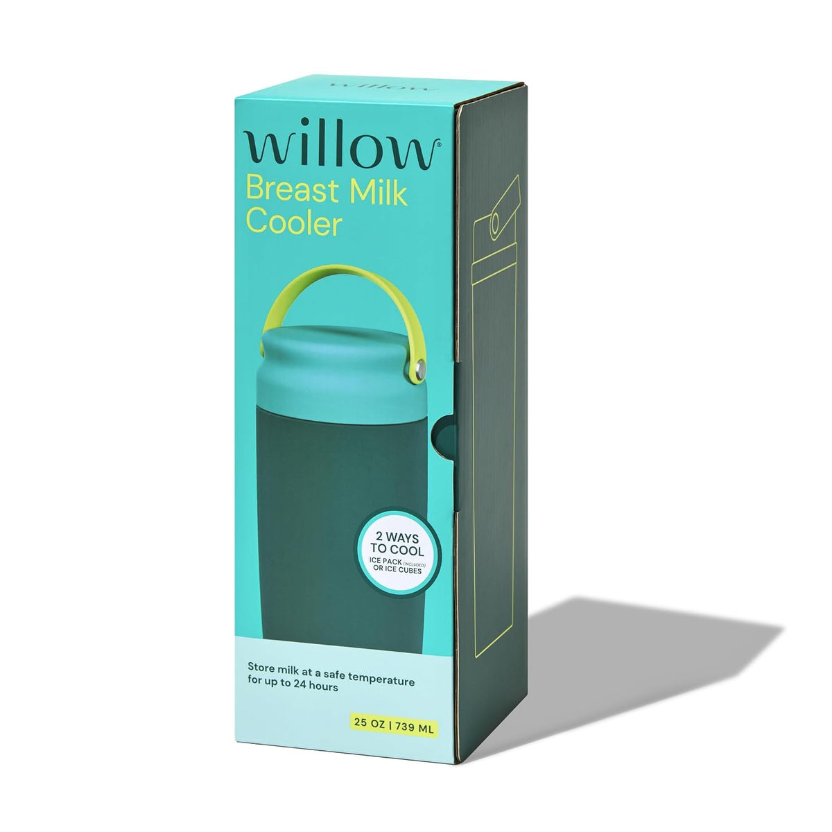 Willow Enfriador portátil de leche materna de 25 oz - Acero inoxida...