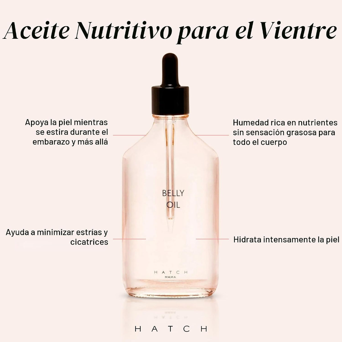 HATCH - Aceite de vientre, cuidado de la piel corporal durante el e...