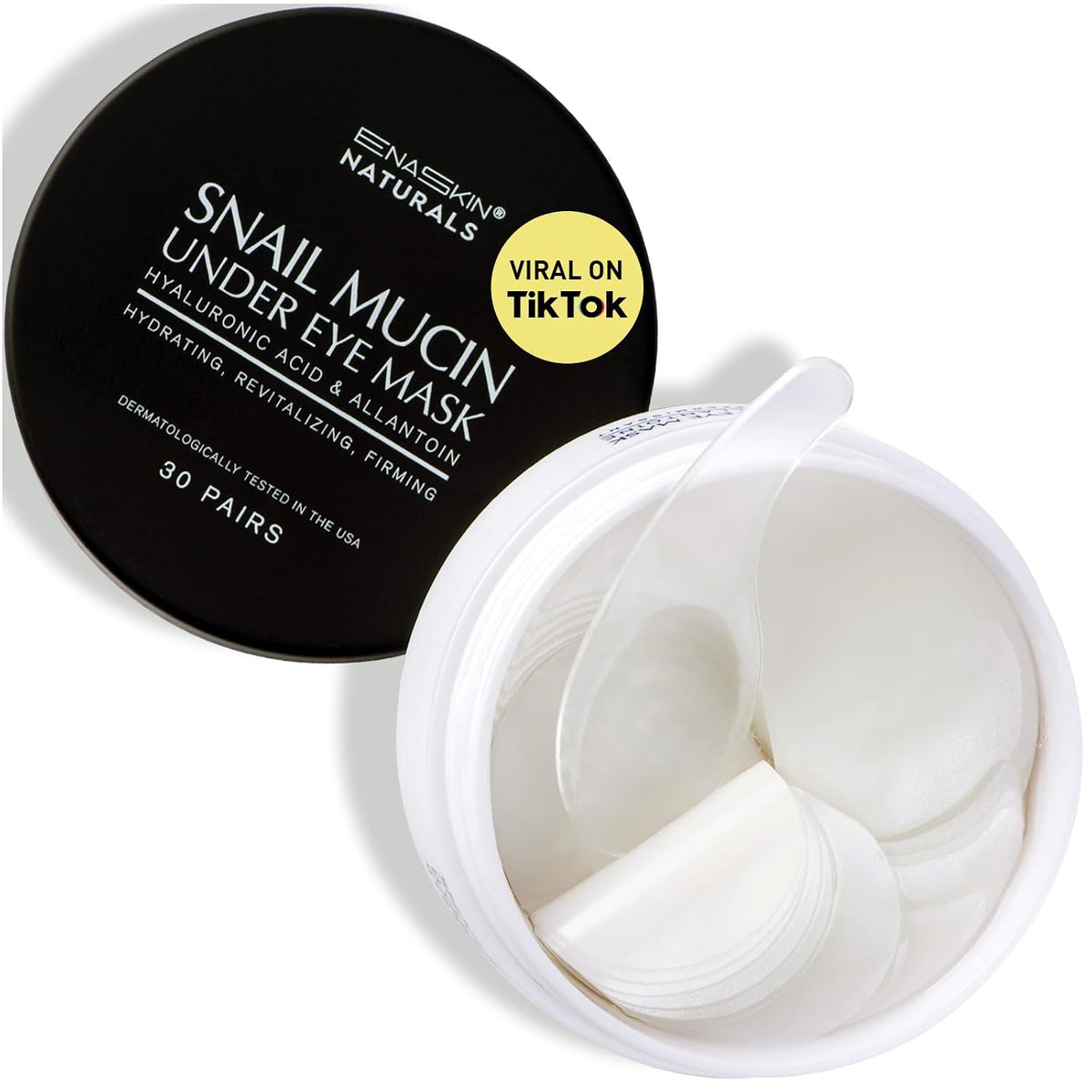 Parches para debajo de los ojos para ojeras: máscaras de gel de muc...