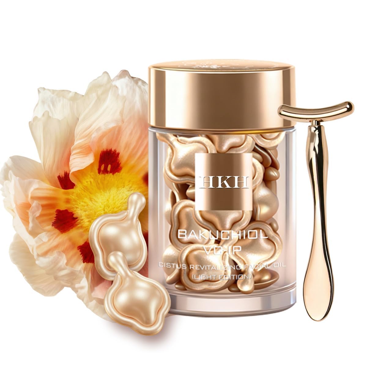 HKH Bakuchiol Plant Retinol Capsule Serum 30 Cápsulas (Luz+Masajead...