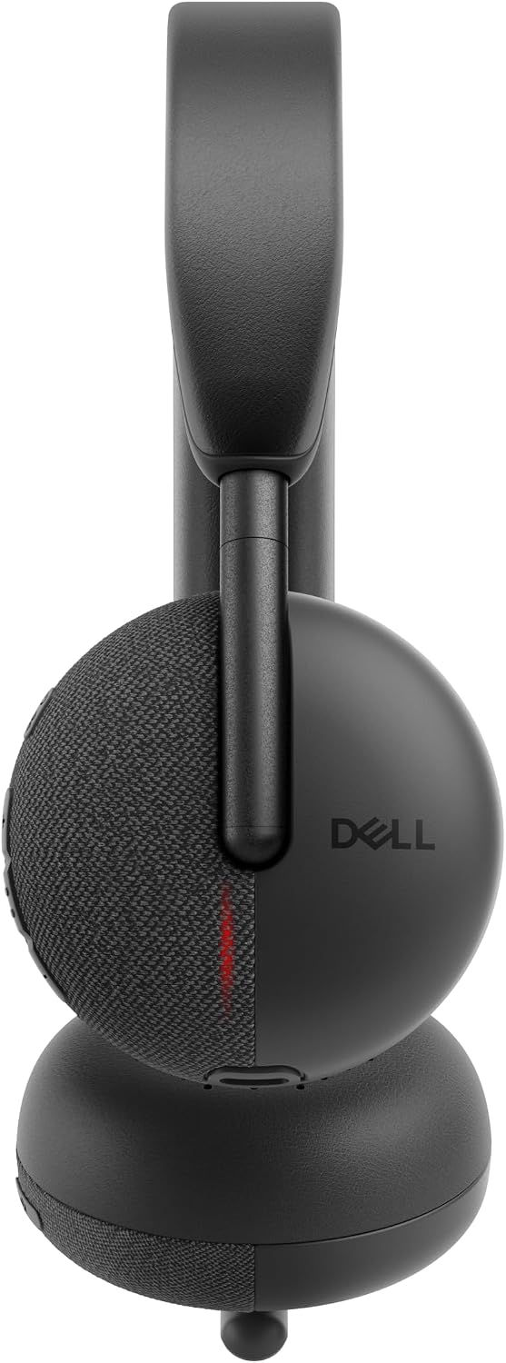 Auriculares inalámbricos Dell WL3024 - Diadema de cuero sintético,...