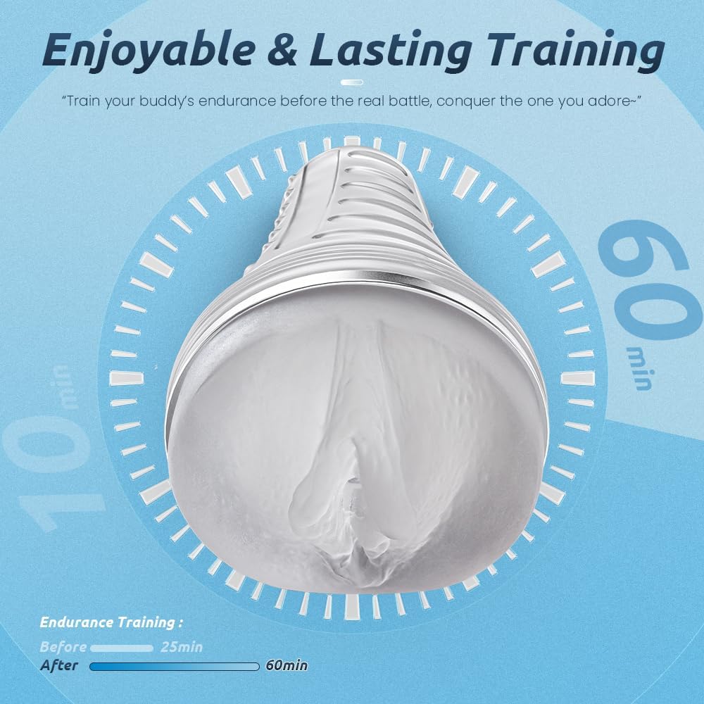 Masturbador masculino realista de bolsillo, vagina texturizada con...