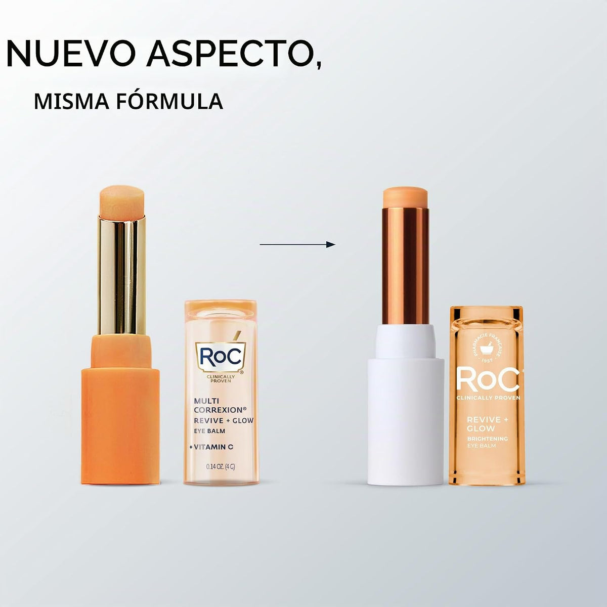 Bálsamo para ojos RoC Multi Correxion con vitamina C, 0.14 oz, crem...