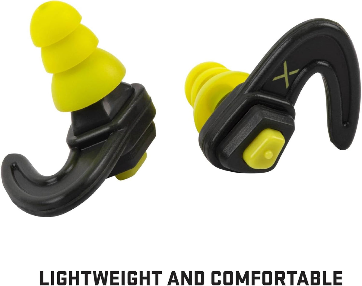 ULTRX Tapones para los oídos de protección ajustable, gris\/amarillo