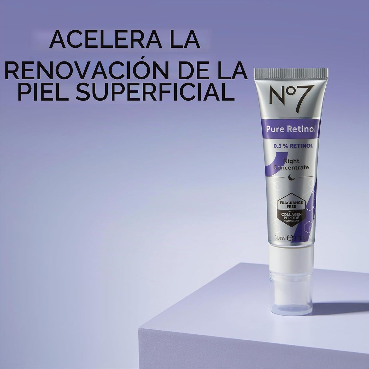 No7 Advanced Retinol 0.3% Concentrado nocturno, 1 oz | Suero de ret...