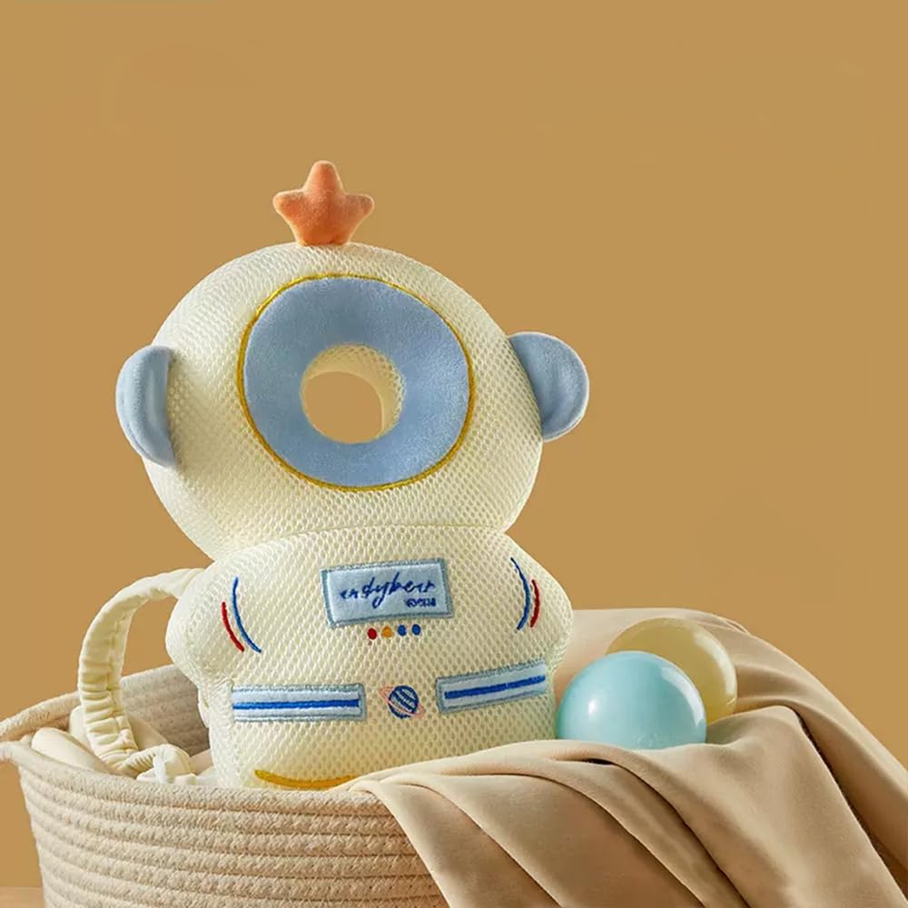 Mochila con cojín protector de cabeza de bebé con 3 rodilleras para...