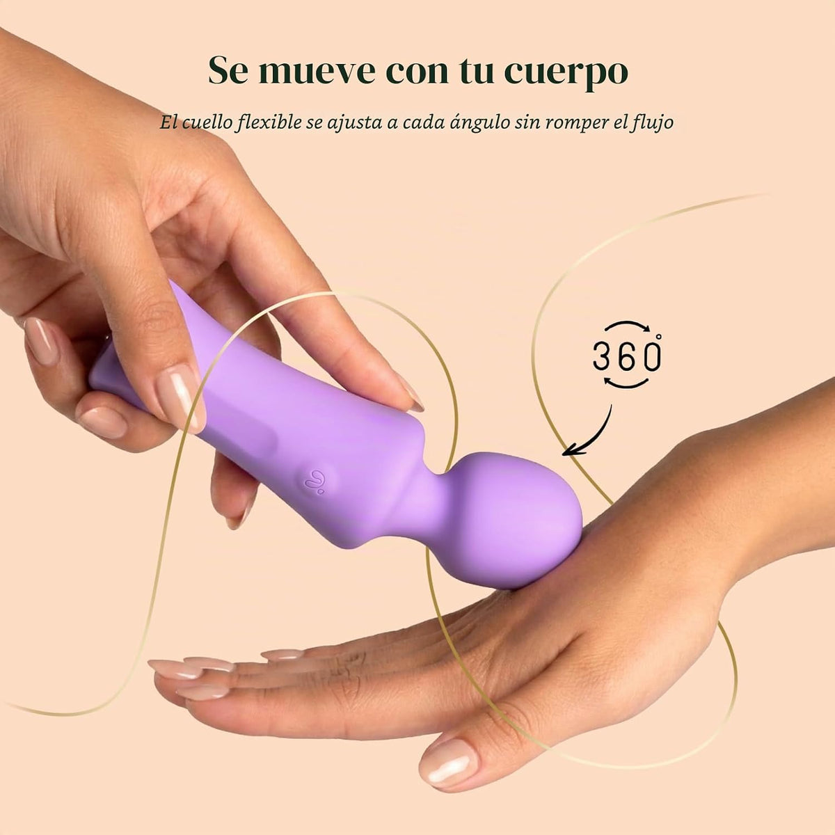 Tracy's Dog Vibrador de varita de bolsillo, mini masajeador ina...