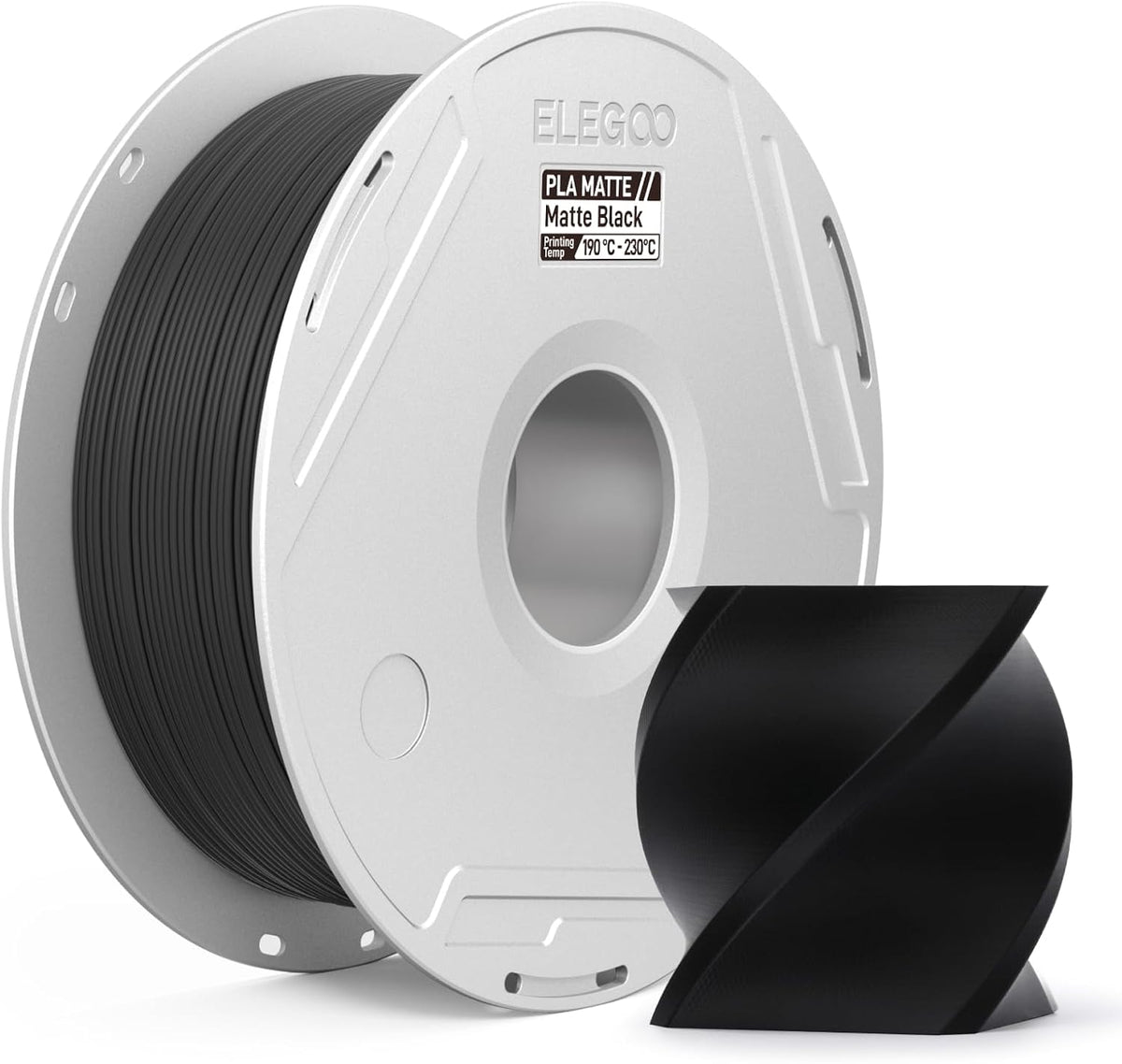 ELEGOO Filamento de impresora 3D PLA mate con carrete reutilizable,...