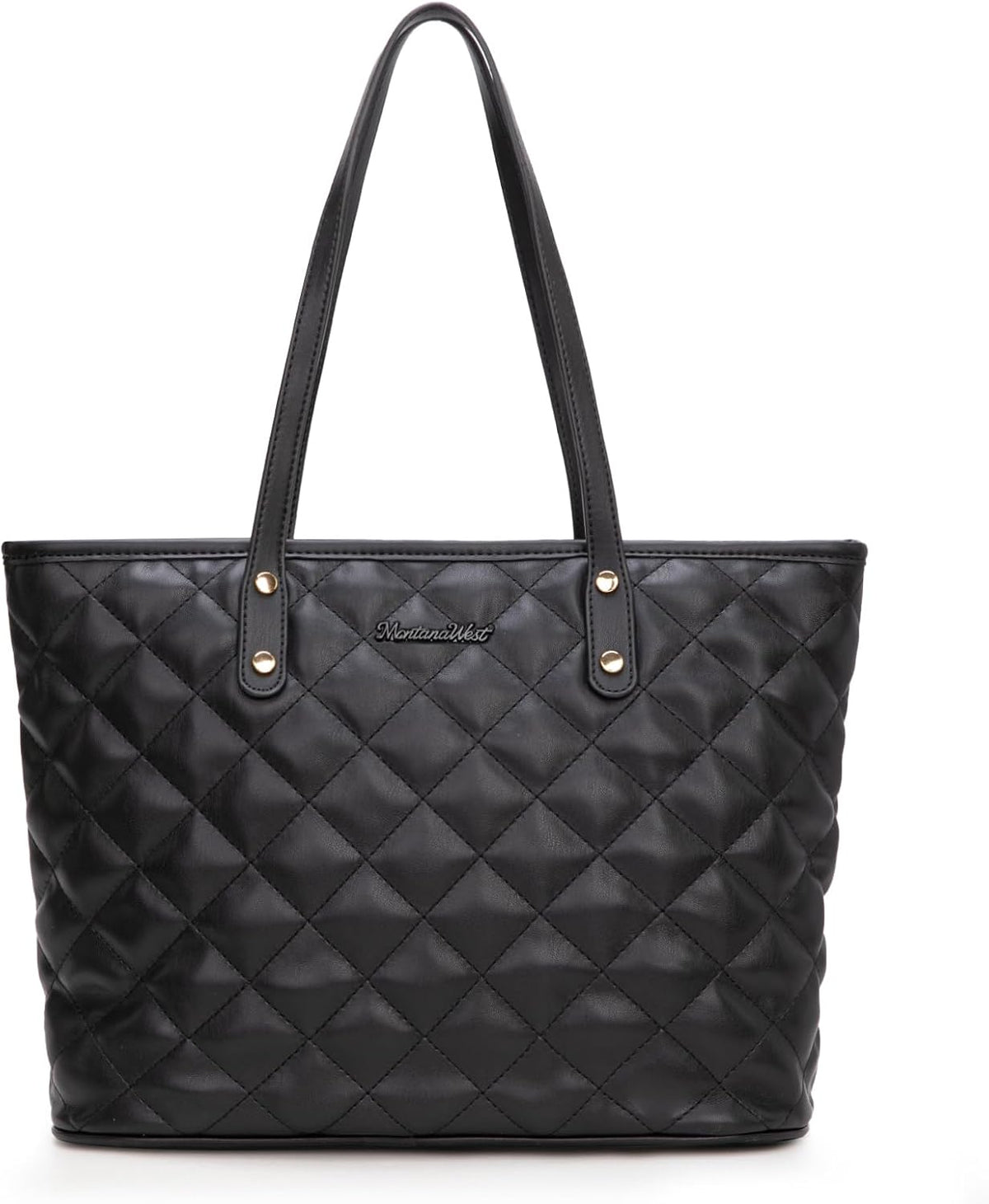 Montana West Quilted Tote Bag for Women Shoulder Bag Fashion Handba...