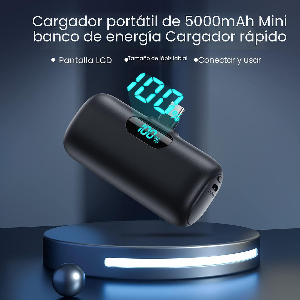 [Paquete de 2] Cargador portátil para iPhone 18\/17\/16\/15, mini c...