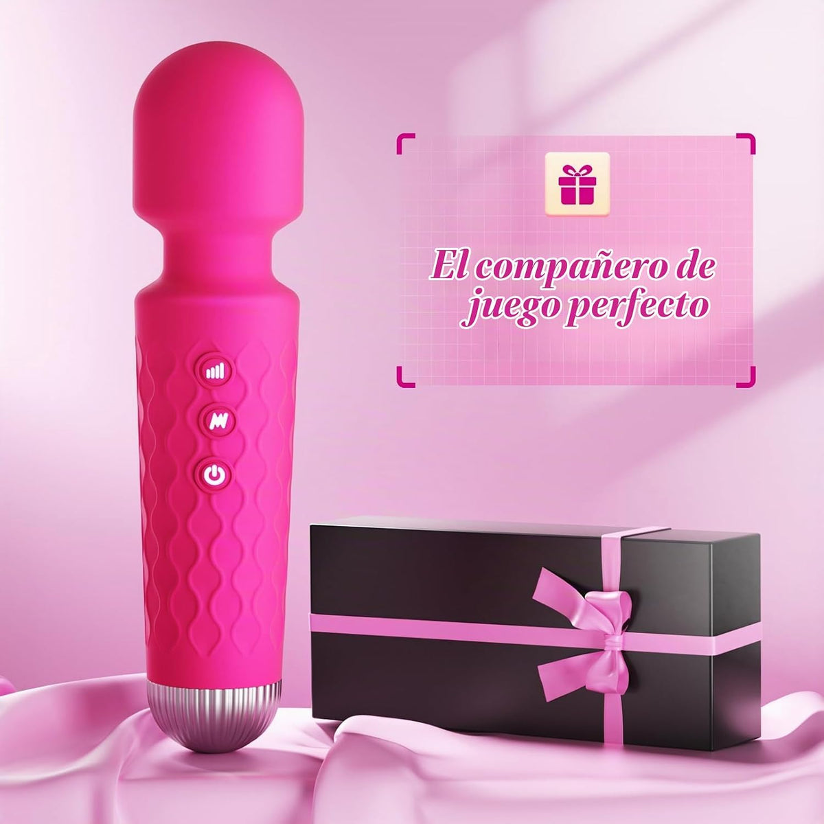 Allovü Vibrador masajeador de varita para mujer, vibrador de clítor...