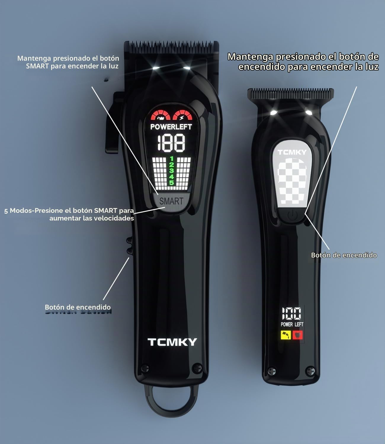 TCMKY Cortapelo Profesional Inalámbrico para Hombres, Cortapelo de...