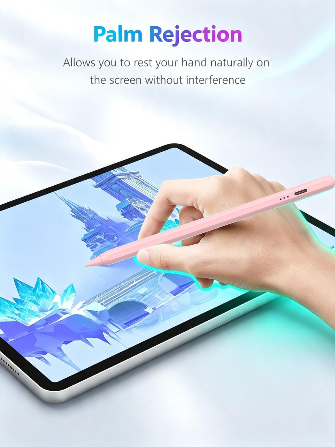 Paquete de 2 lápices capacitivos para Apple iPad (2026-2018), carga...