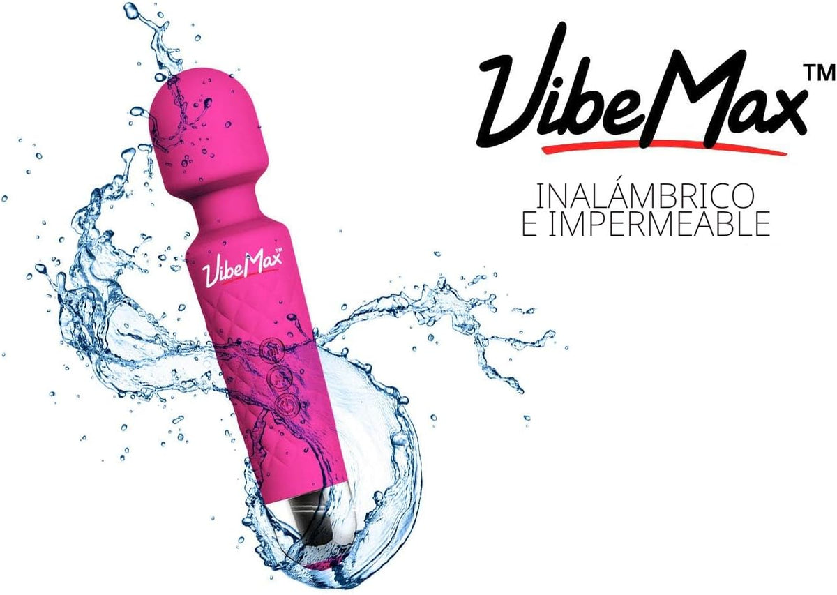 VibeMax Masajeador personal recargable, potente vibración de múltip...