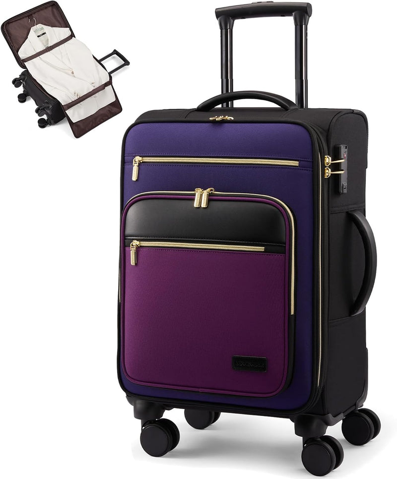 LOVEVOOK Maleta de mano de 22 x 14 x 9 aprobada por aerolínea, equi...