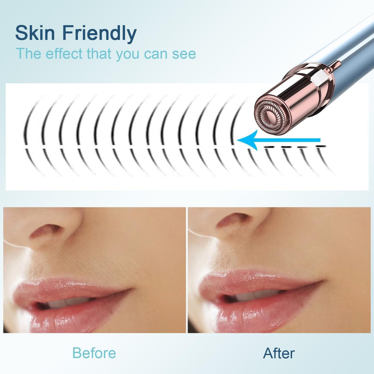 innobeaut Depilación facial eléctrica para mujeres con 3 cabezales...