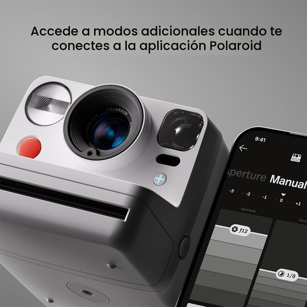 Polaroid Now+ - Cámara de película instantánea tipo I de tercera ge...
