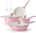 SENSARTE Juego de utensilios de cocina de cerámica antiadherente gr...
