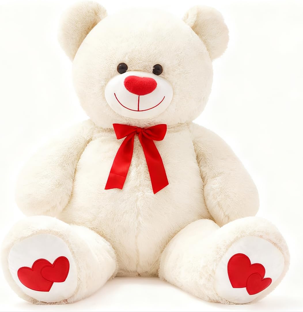 Oso de peluche grande de 43.3 pulgadas, animal de peluche gigante c...