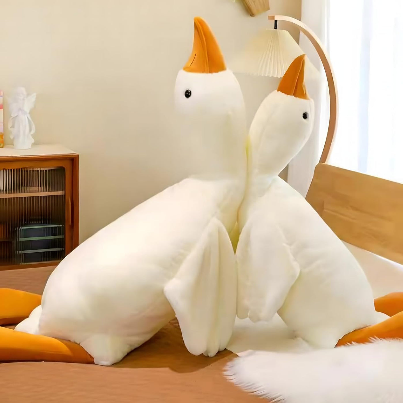Ryttir Peluche gigante de ganso \u2013 Almohada de ganso extra suav...